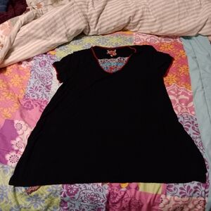 🌲Johnny Was top silk garden Mai tunic L